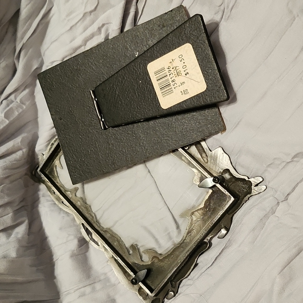 ---SOLD---Vintage Pewter Dolphin Frame - Picture 7 of 9